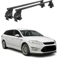 Menabo Dachträger für Ford Mondeo Liftback Turnier 2007-2014 50kg Schwarz 2tlg
