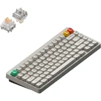NUPHY Node 75 Kabellose Mechanische Tastatur High-Profile QWERTY US / Lunar White / Blush Max