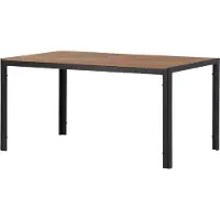 Furnlux Classic FURNLUX Outdoor Esstisch Break Braun Und Schwarz 90cm / Hauptfarbe: Braun / Abmessungen: 90 x 150 x 75 cm