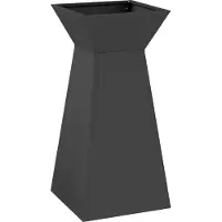 Syfax Säulen Pflanzer Schwarz 35 x 35 x 73 cm