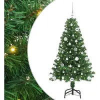 vidaXL "2026 MODERNE" Künstlicher Weihnachtsbaum mit 150 LEDs mit Ständer Grün 150 cm - Künstliche Weihnachtsbäume CC6260352