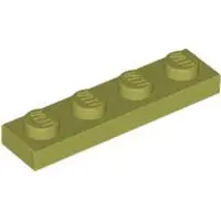 LEGO : 50 Stück Platte 1x4 in Olivegrün