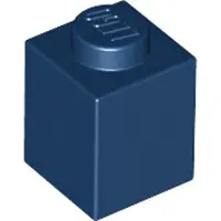 LEGO Stein 1x1 (3005), Dunkelblau (Dark Blue), 50x