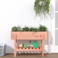 vidaXL "Rabatt" Garten-Hochbeet/Pflanzgefäß/Pflanzkübel - 101x30x69 cm Massivholz Douglasie - Beete CC22149