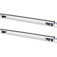SWANEW Relingträger Dachträger Lastenträger Universal L124 Einstellbare Dachgepäck Abschließbar Grundträger kompatibel 150kg Alu