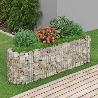 Prolenta Maison Exclusive - Gabionen-Hochbeet Verzinktes Eisen 190x50x50 cm
