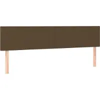 Syfax Kopfteile Dunkelbraun 180x5x78/88 cm Stoff