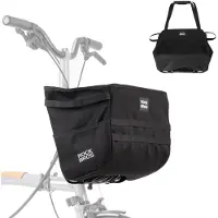 RockBros Fahrradlenkertasche für Brompton Faltradkorbtasche Fronttasche Wasserabweisend Fronttasche 16L für Brompton/Faltrad Schwarz