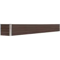 Syfax Garten-Hochbeet Verzinkter Stahl 320×40×45 cm Braun