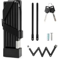 RockBros Fahrrad Schloss Faltschloss 67CM Anti-Diebstahl Schlösser Schwarz