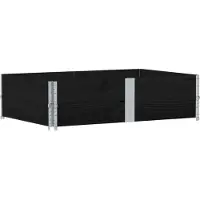 vidaXL Pflanzkasten Schwarz 150x100 cm Massivholz Kiefer