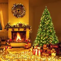 Northio 200cm künstlicher Weihnachtsbaum Tannenbaum Christbaummit 1100 Zweigen & Premium Kunstbaum grün
