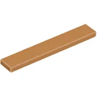 LEGO 1x6 Fliesen 6636 - 100 Stück Mittleres Nougat