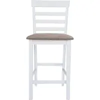 vidaXL "im Sonderangebot"Barhocker 2er Set - CLORIS - Barstuhl - Optimal Komfort, Weiß Stoff - 41 x 49 x 96 cm - DEMöbel9027513