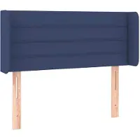 Syfax Kopfteil mit Ohren Blau 103x16x78/88 cm Stoff