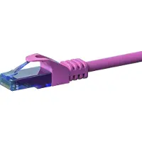 Dsit CAT6a Netzwerkkabel 100% Kupfer - U/UTP - 15 Meter - Rosa