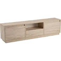 Dmora TV-Schrank Lovere 160x29,5x42 cm Beige ein Fach, 3 Türen