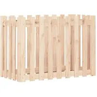 Syfax Hochbeet Lattenzaun-Design 100x50x70 cm Massivholz Kiefer