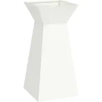Syfax Säulen Pflanzer Weiß 35 x 35 x 73 cm