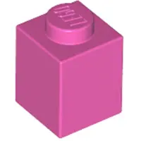 LEGO 50 Stück 3005 Stein Brick 1x1 Part Basic Steine 50 Dunkles Pink