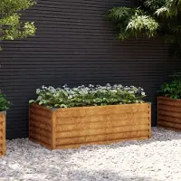 Prolenta Maison Exclusive - Garten-Hochbeet 100 x 50 x 36 cm Cortenstahl