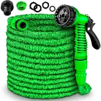Tresko Flexibler Gartenschlauch 30m Wasserschlauch flexibel dehnbarer Flexischlauch