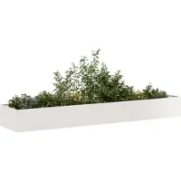 Prolenta Maison Exclusive - Pflanzkübel 360x80x40 cm Edelstahl