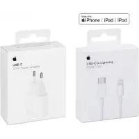 Apple Original iPhone 13 Mini 20w Power Adapter + 1m Usb-C Lightning Kabel
