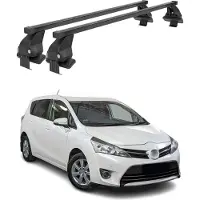 Menabo Dachträger Grundtäger für Toyota Verso S 2010-2017 50kg Stahl Schwarz 2x