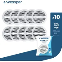 Wessper Wasserfilter 10 Stück, Filter Disc Ersatz für Aquaphor Standard, Brita Classic, Dafi Classic Filterkartusche, Ncht Gwebte Aktivkohle |
