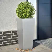 vidaXL "Rabatt" Pflanzkübel 2 Stk. - Stabile Konstruktion - 35x35x75 cm Verzinkter Stahl - Beete CC23727
