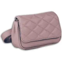 New Bags rosa gesteppte Bauchtasche Feeanhänger Handtasche two-in-one OTD5025A