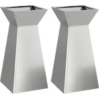 Syfax Säulen Pflanzer 2 pcs Silber 35 x 35 x 73 cm