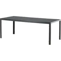 Furnlux Classic FURNLUX Outdoor Esstisch Break Schwarz 90cm / Hauptfarbe: Schwarz / Abmessungen: 90 x 205 x 74 cm