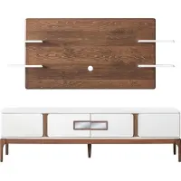 AEA Wohnzimmer Set Wohnwand 2tlg. Exklusive Sideboard und TV-Wandpaneel