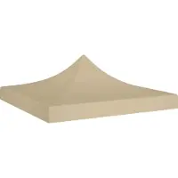 Prolenta Maison Exclusive - Partyzelt-Dach 3x3 m Beige 270 g/m²