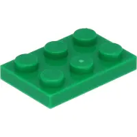 LEGO 2x3 Platten 3021 - 100 Stück Grün