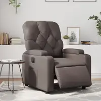 vidaXL "2026 Promotion" Elektrischer Relaxsessel/Loungesessel/TV-Sessel - Braun Kunstleder - Couchsessel CC11160