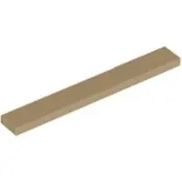 LEGO 1x8 Fliesen 4162 - 50 Stück Dunkles Beige