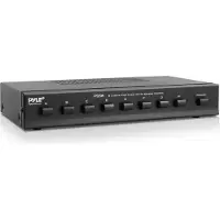Pyle Premium Neuer & Verbesserter 8-Zonen-Lautsprecher-Schalter–Umschaltbox & Verteilerbox für Mehrkanal-High-Power-Stereo-Verstärker–A/B/C/D Schalter