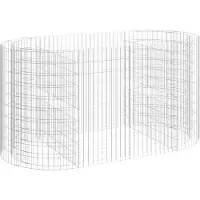 vidaXL Gabionen-Hochbeet Verzinktes Eisen 200x100x100 cm