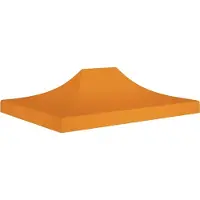 Syfax Partyzelt-Dach 4x3 m Orange 270 g/m²