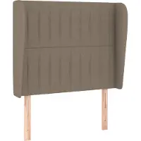 Syfax Kopfteil mit Ohren Taupe 103x23x118/128 cm Stoff