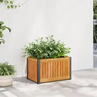 Prolenta Maison Exclusive - Pflanzkübel 45x30x27,5 cm Massivholz Akazie und Stahl