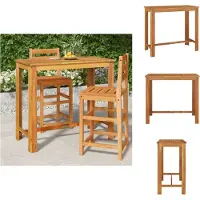 vidaXL Garten-Bartisch 120x60x105 cm Massivholz Akazie - Gartentische