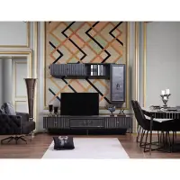 AEA Luxus WohnWand Wohnzimmer Sideboard RTV Regal Wände Schrank