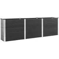 Syfax Garten-Hochbeet 300x100x91 cm WPC Grau