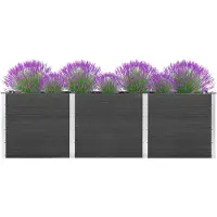 vidaXL "Rabatt" Garten-Hochbeet/Pflanzgefäß/Pflanzkübel - 300x100x91 cm WPC Grau - Beete CC7907