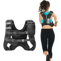 StarTech.com Gewichtsweste 7,32 kg - Laufweste für Training und Fitness - Verstellbare Trainingsweste mit Gewichten - Perfekt für Ausdauer- und Krafttraining