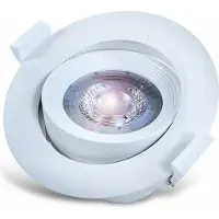 Braytron LED 10W COB Einbaustrahler 45° Grad Schwenkbar Ø120mm Rund Warmweiß Spot Einbauleuchte 800 Lumen Deckenleuchte Weiß